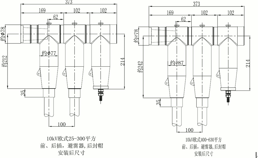 尊龙凯时百家乐核材15kV欧式630-1250A非屏蔽型可分离连接器结构尺寸2.gif